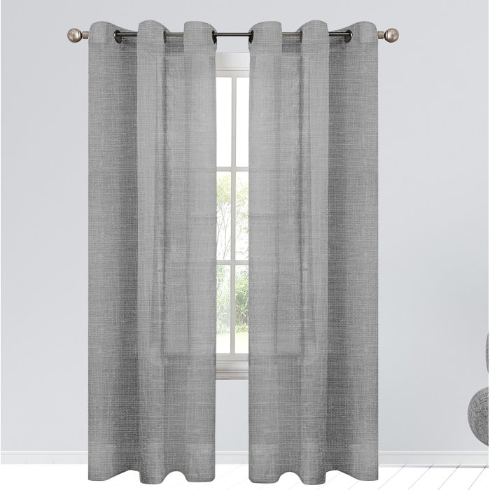 Rosecliff Heights Palmerston Polyester SemiSheer Curtain Pair